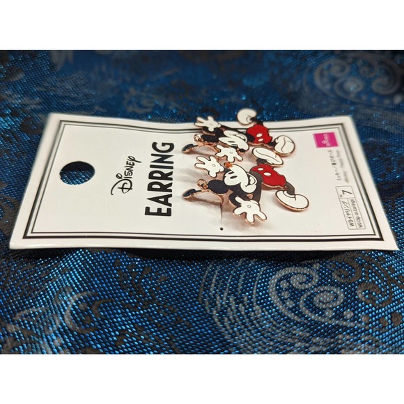 Disney Japan Mickey Mouse Happy Pose Clip On Earrings WT - Picture 6 of 8